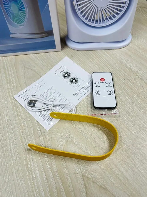 Double-Ended Rechargeable Spray Fan - image 3 - Bosonto Mart